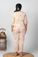 3-Piece Embroidered Co-Ord Set