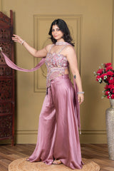 Onion Pink Embellished Fusion Set