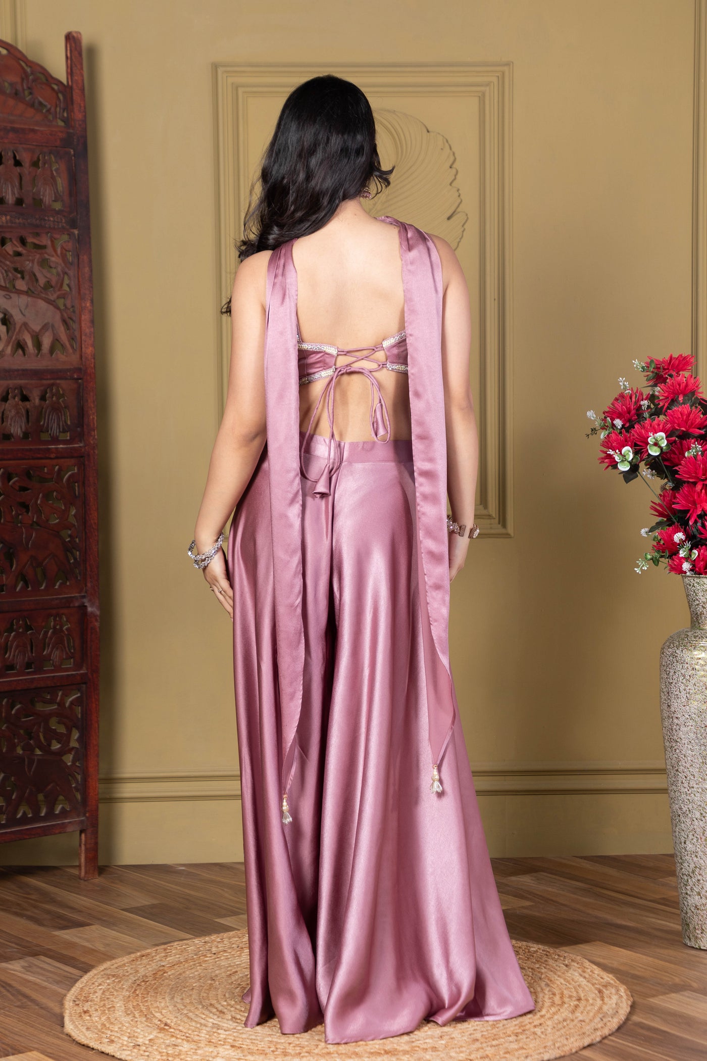 Onion Pink Embellished Fusion Set